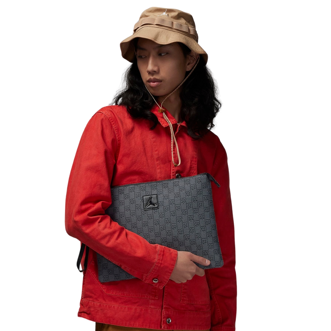 Jordan Pochette Monogram 23 Allover Smoke Grey