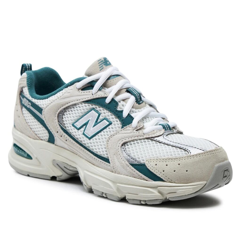 New Balance 530 - White/Green Pine - immagine 3