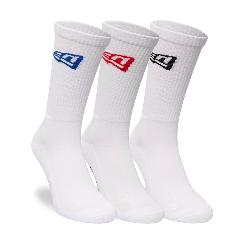 New Era 3 paia di Calzini Flag - White/Multi