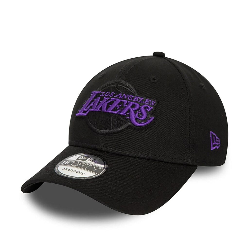 New Era Cappello LA Lakers Side Patch - Black/Purple