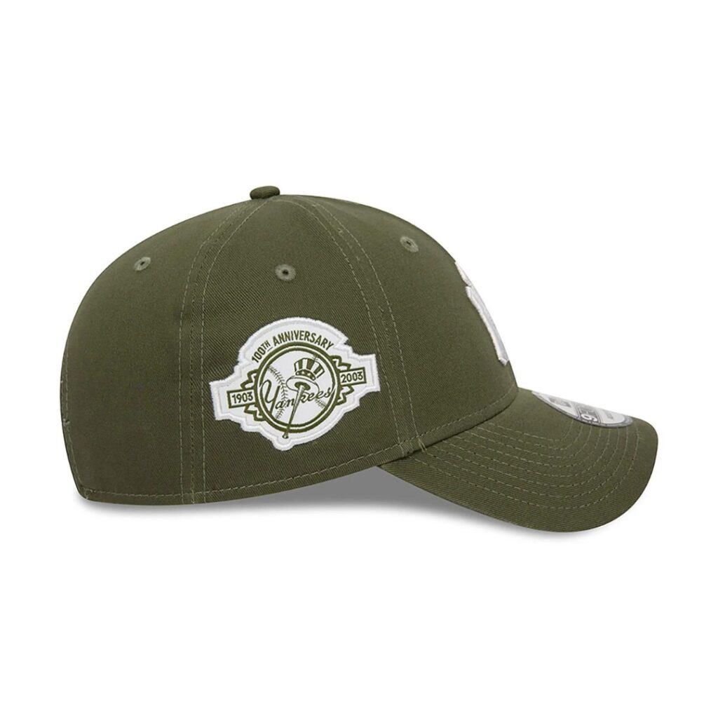 New Era Cappello New York Yankees Side Patch - Olive Green/White - immagine 2