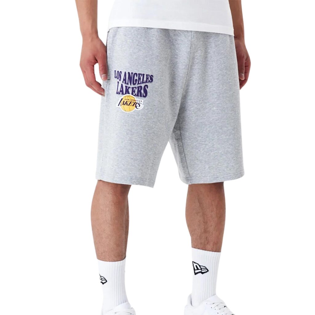 New Era Pantaloncini LA Lakers NBA Script - Grey
