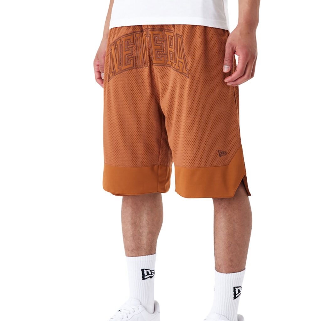 New Era Pantaloncini in Rete Arch Logo - Brown - immagine 2