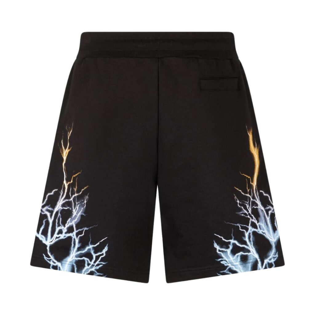 Phobia Shorts Bicolor Lightning Print - Black/Blue/Yellow - immagine 4
