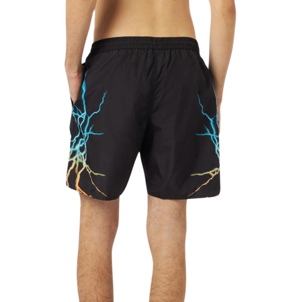 Phobia Swimwear Bicolor Lightning Print - Black/Blue/Yellow - immagine 2
