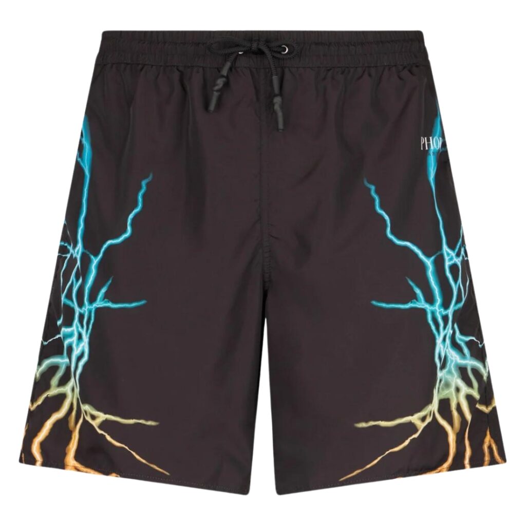 Phobia Swimwear Bicolor Lightning Print - Black/Blue/Yellow - immagine 3