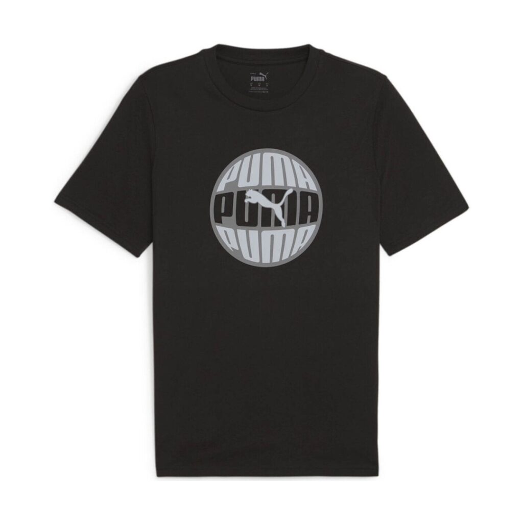 Puma GRAPHICS T-Shirt - Black/Grey