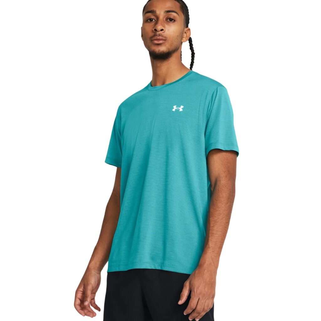 Under Armour Launch T-Shirt - Circuit Teal/White