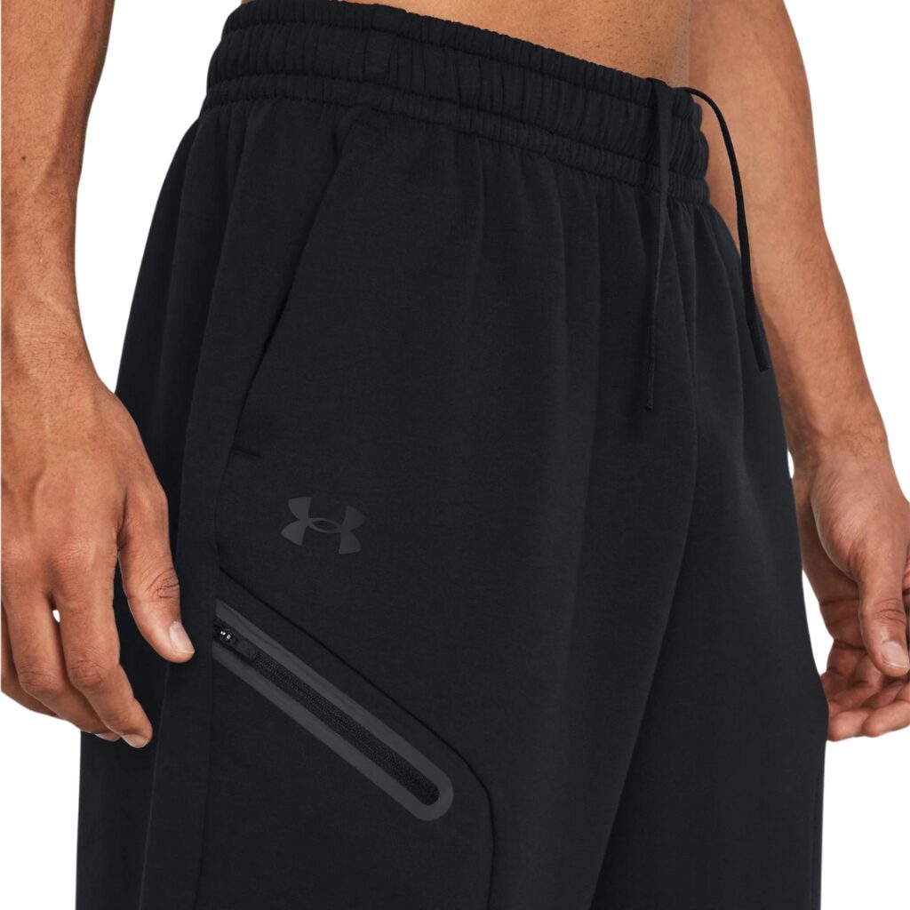Under Armour Unstoppable Fleece Baggy Crop - Black - immagine 4