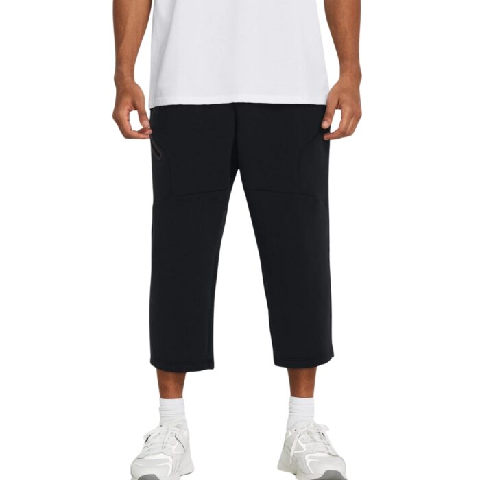 Under Armour Unstoppable Fleece Baggy Crop - Black