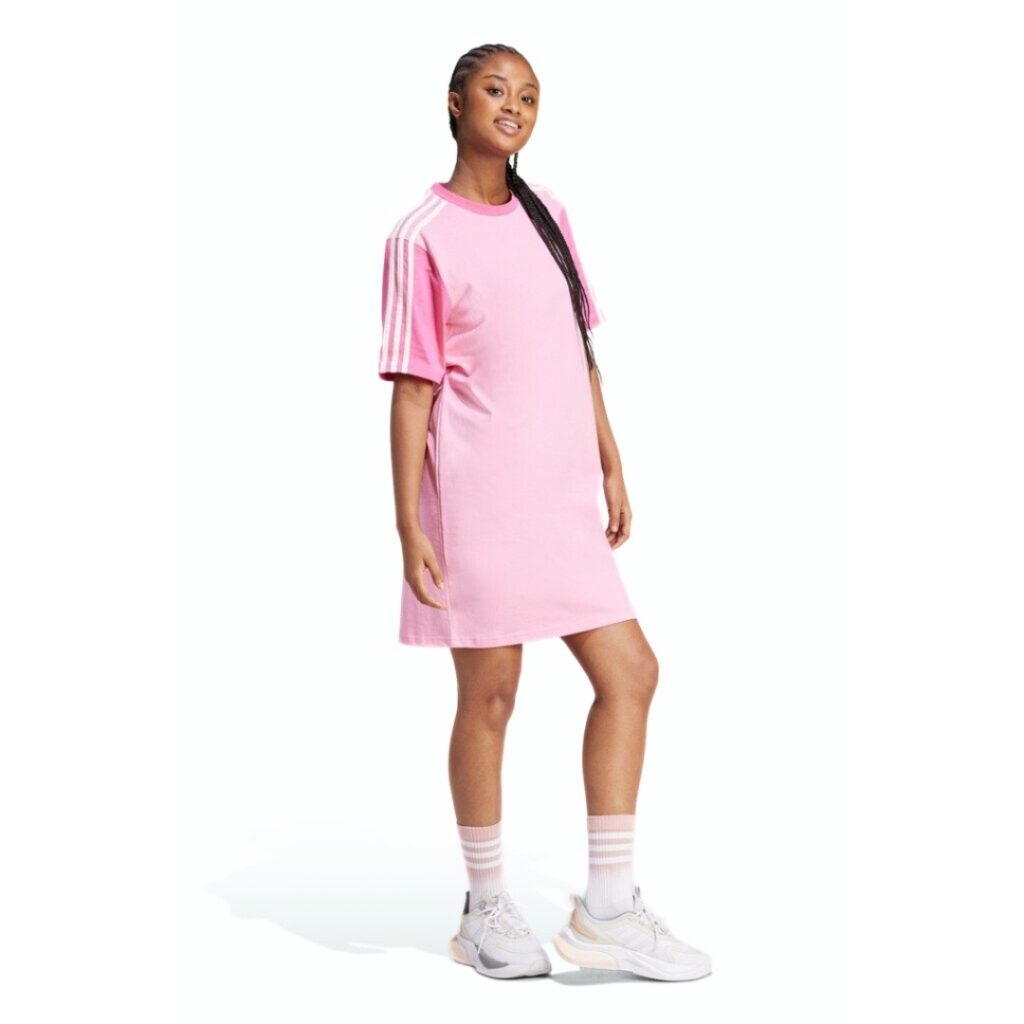 Adidas Abito Essentials 3-Stripes - Pink/White - immagine 3