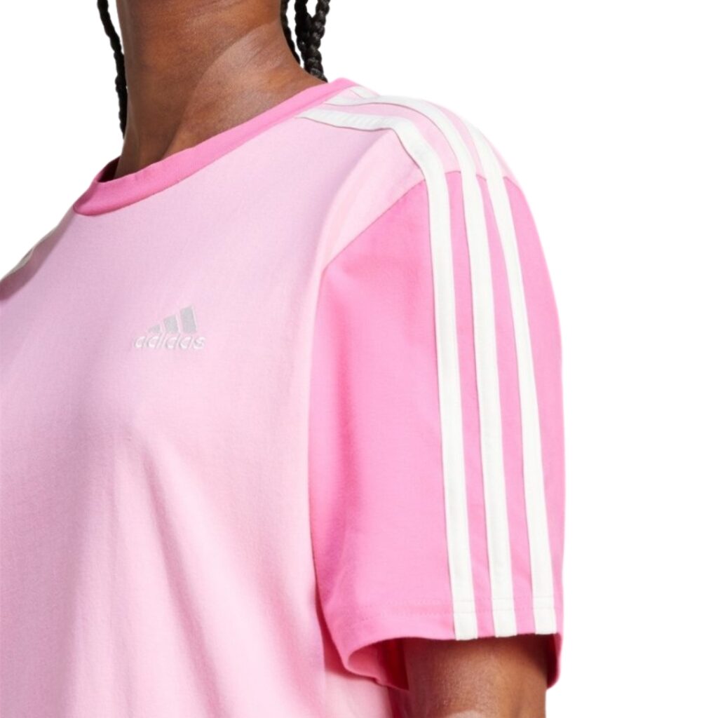 Adidas Abito Essentials 3-Stripes - Pink/White - immagine 4