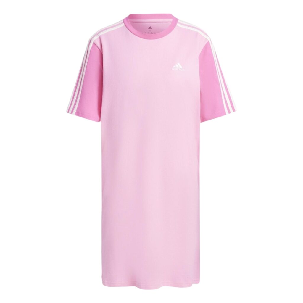 Adidas Abito Essentials 3-Stripes - Pink/White - immagine 5