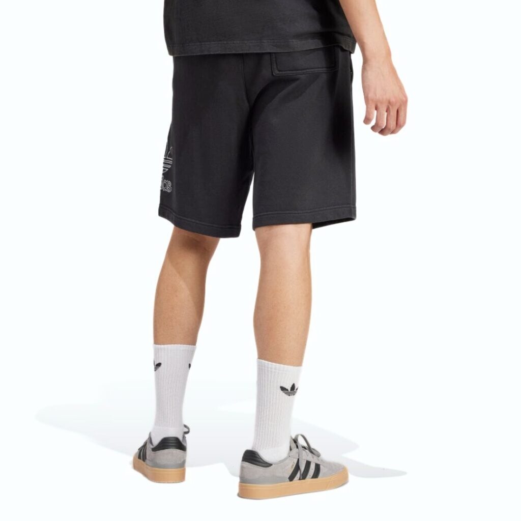 Adidas Adicolor Pantaloncini Trifoglio - Black/White - immagine 2