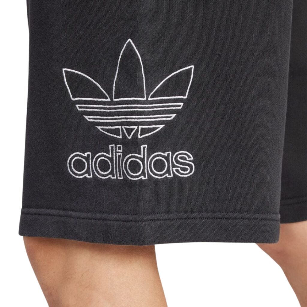 Adidas Adicolor Pantaloncini Trifoglio - Black/White - immagine 3
