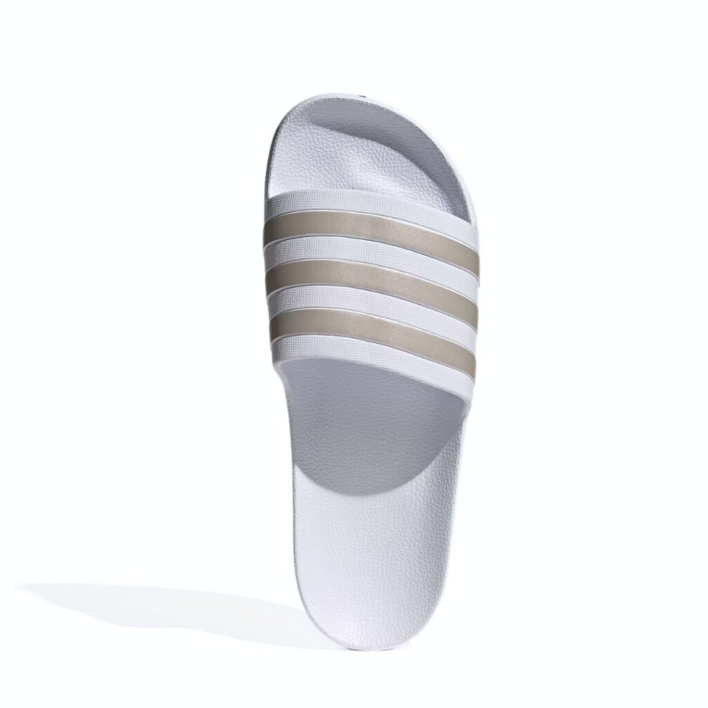 Adidas Adilette Aqua - White/Platinum Metallic - immagine 2