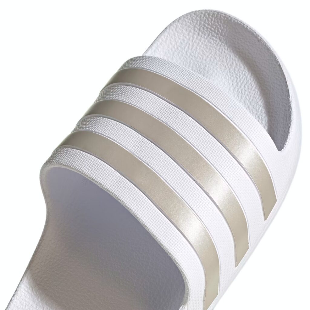 Adidas Adilette Aqua - White/Platinum Metallic - immagine 3