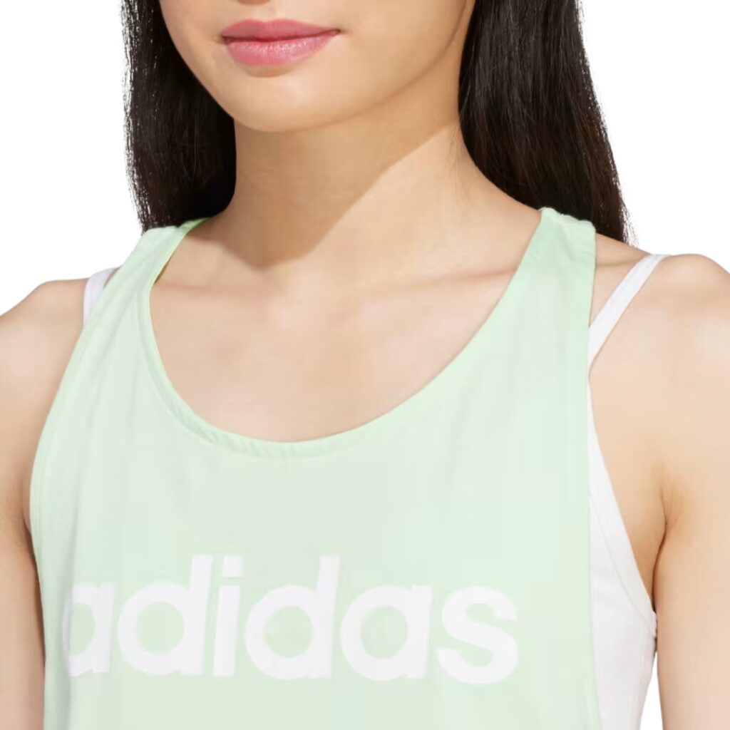 Adidas Canotta Con Logo - Semi Green Spark/White - immagine 4