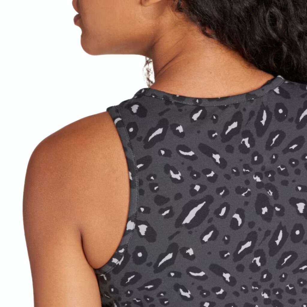 Adidas Canotta Essentials Animal – Print Crop - Grey/Carbon/Black - immagine 3