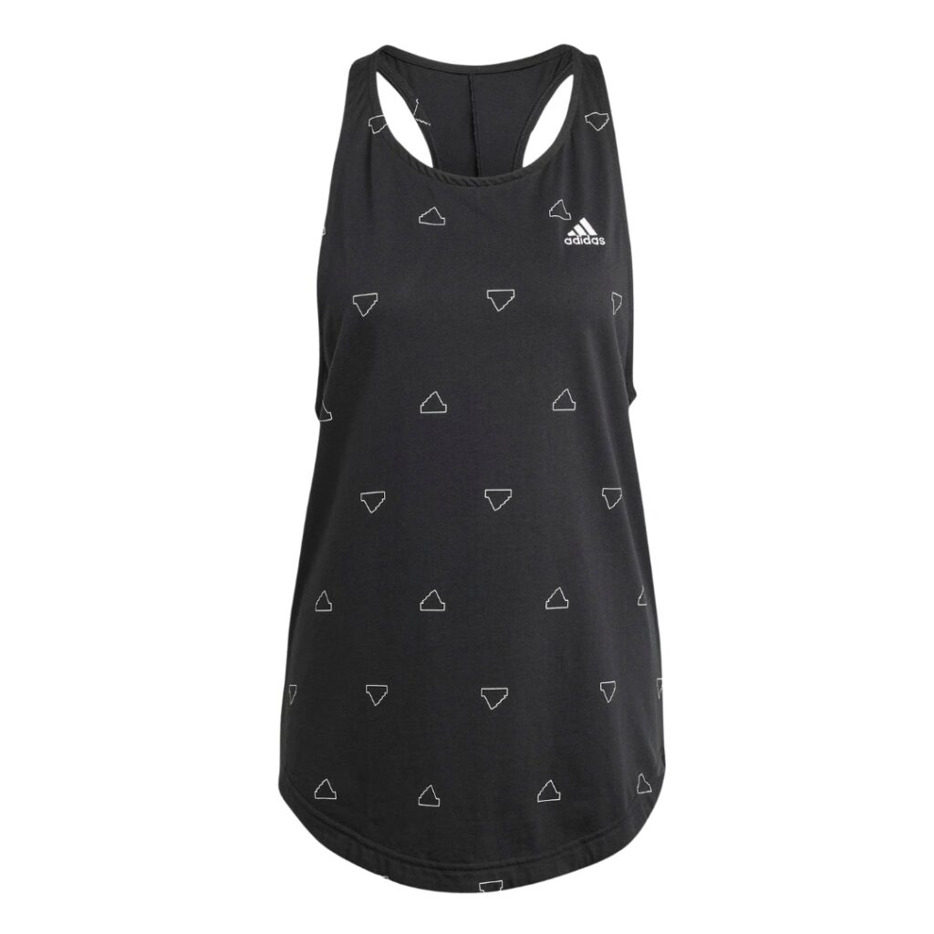 Adidas Canotta Monogram - Black/White - immagine 5