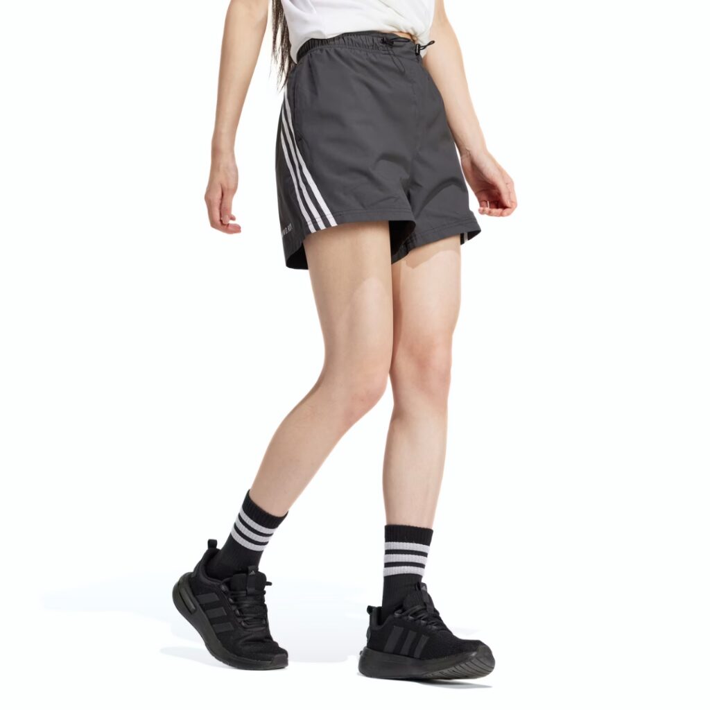 Adidas Future Icons Pantaloncini 3-Stripes - Black/White - immagine 3