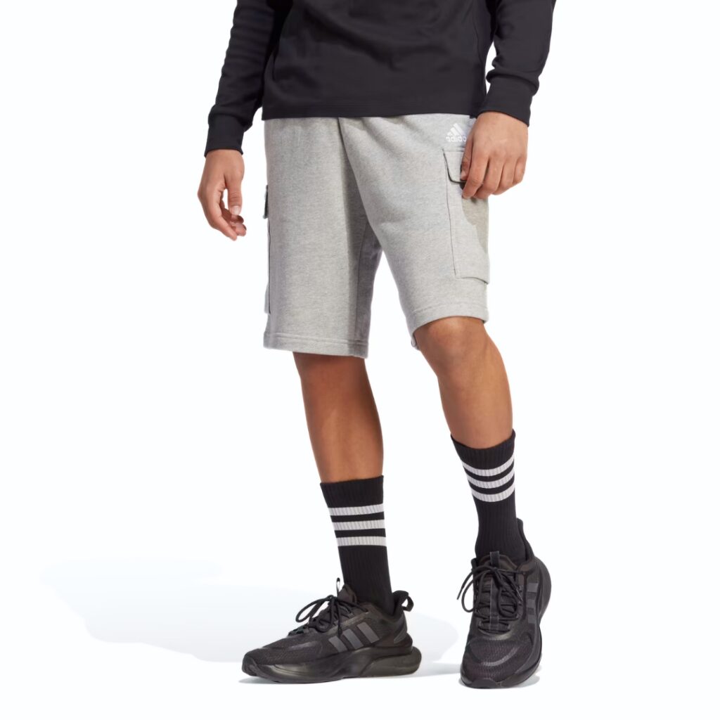 Adidas Pantaloncini Cargo French Terry - Grey