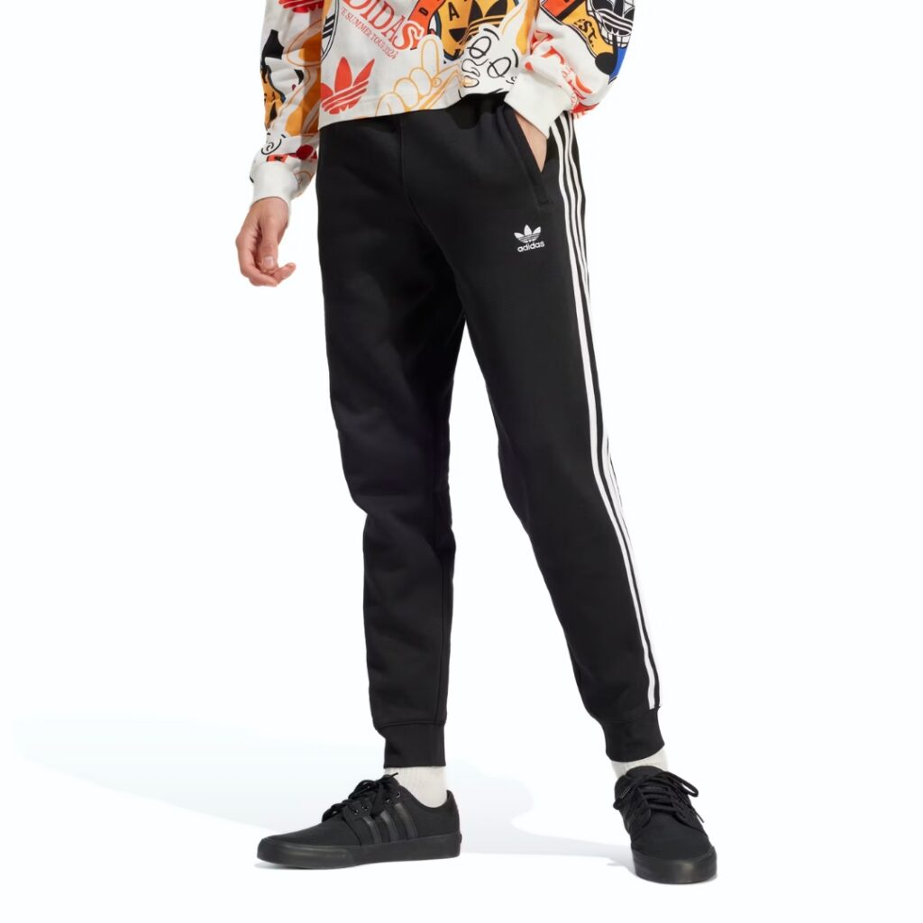 Adidas Pantaloni Adicolor 3-Stripes - Black/White