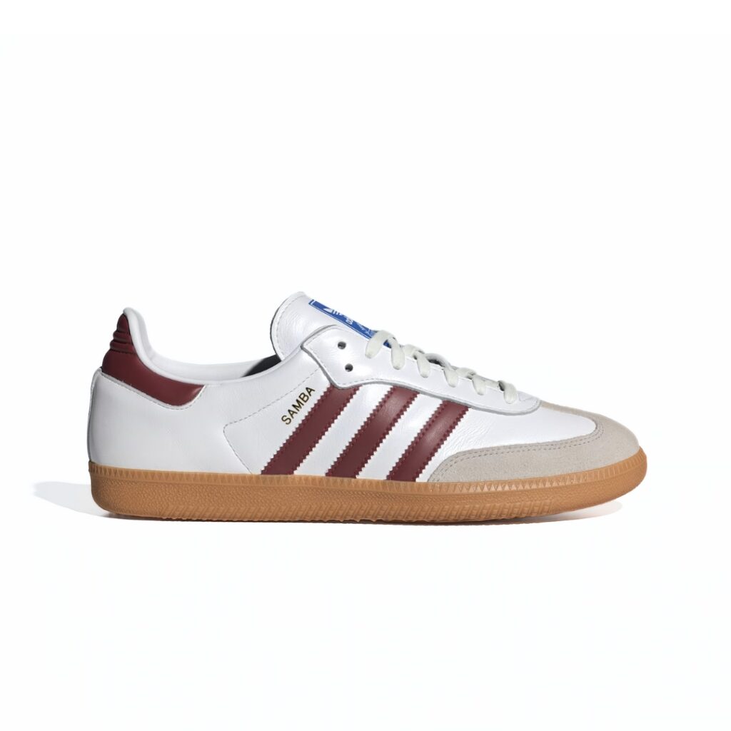 Adidas Samba OG - Cloud White/Collegiate Burgundy/Gum