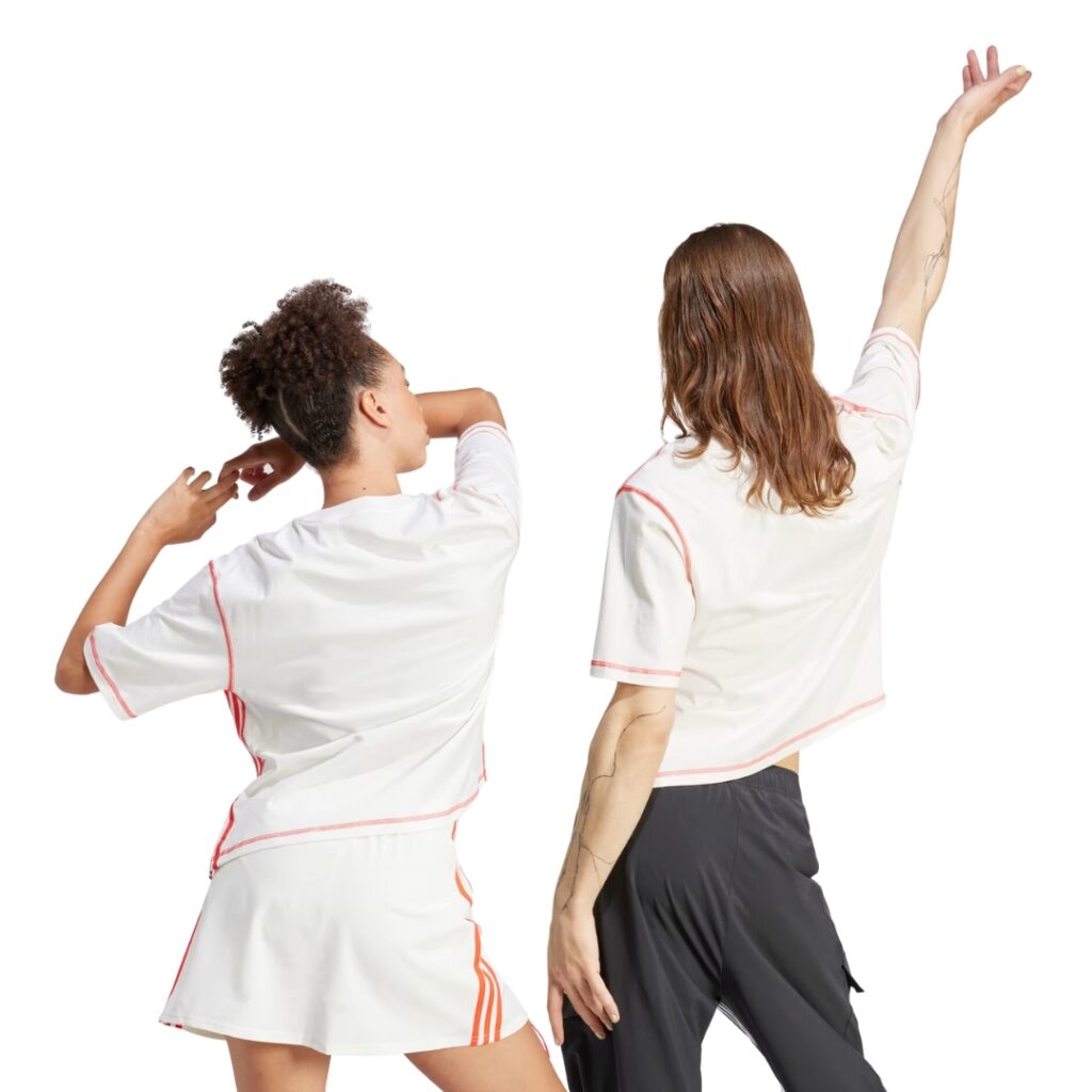 Adidas T-Shirt Da Ballo - Off White/Red - immagine 3
