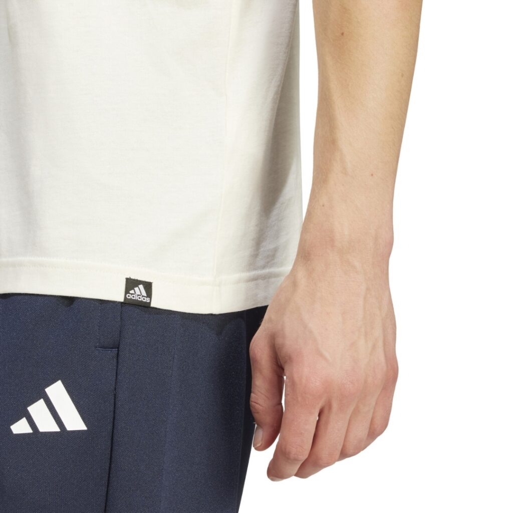 Adidas T-Shirt Folded Sportswear - Off White/Red - immagine 3