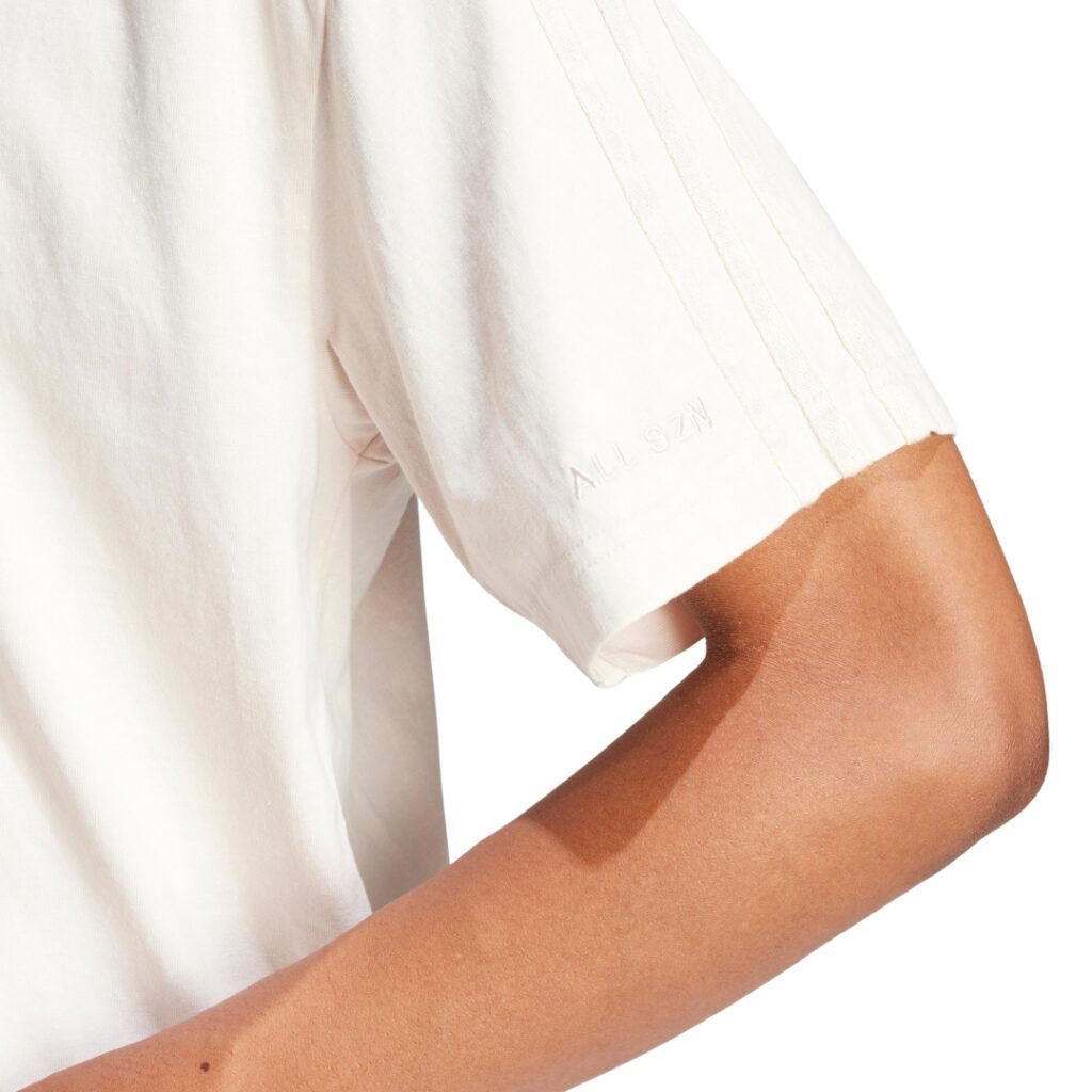 Adidas T-shirt ALL SZN 3-Stripes - Putty Mauve - immagine 3