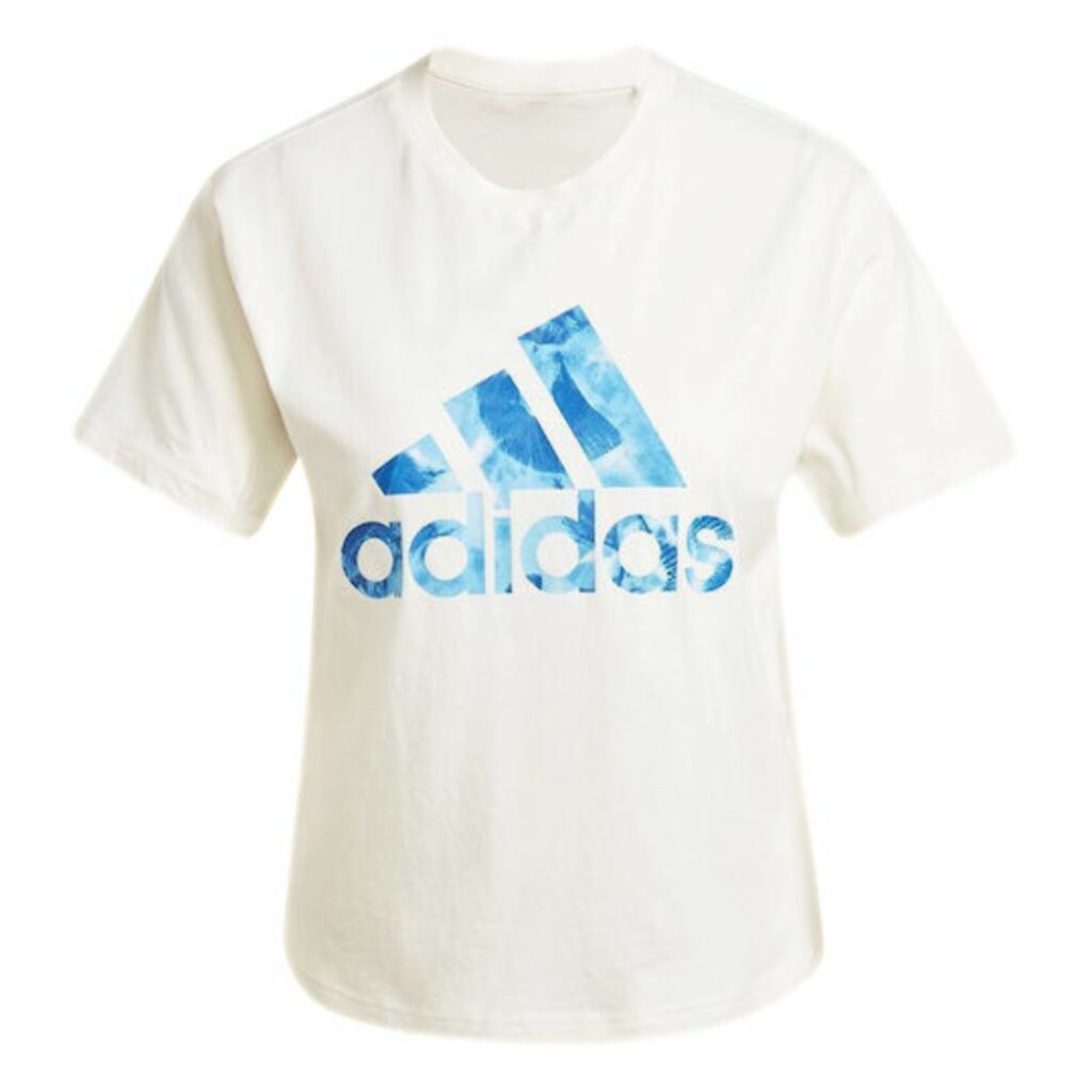 Adidas T-shirt Big Logo Floreale - White - immagine 3