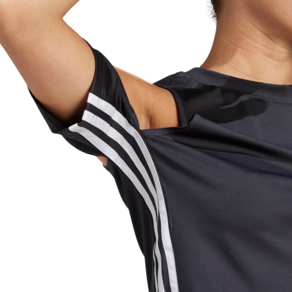 Adidas Top Crop Da Ballo - Black/White - immagine 4