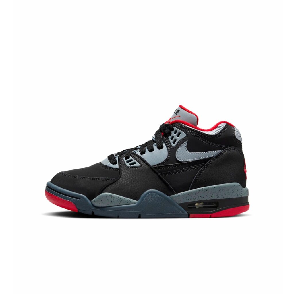 Nike Air Flight 89 (gs) - Black/University Red/Magnet Grey