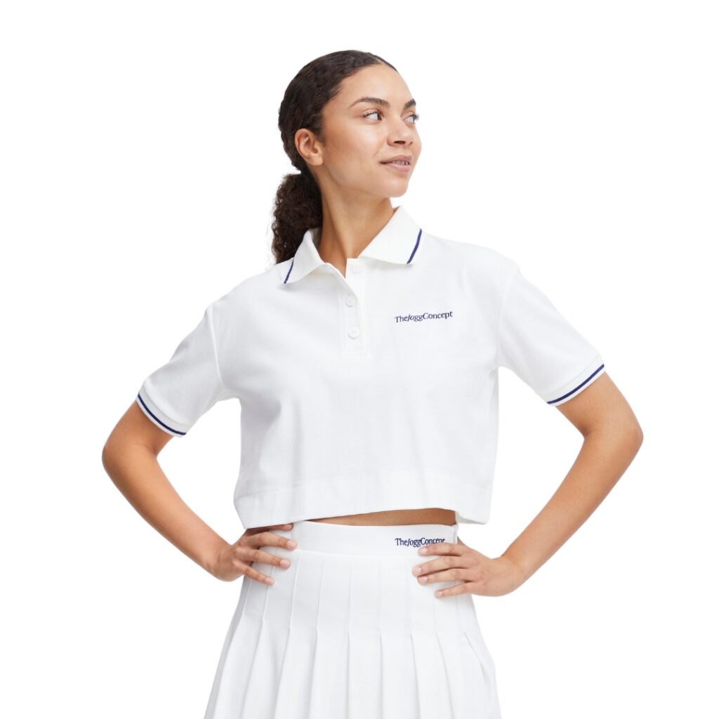 TheJoggConcept JCSAFIO Polo - White/Blue
