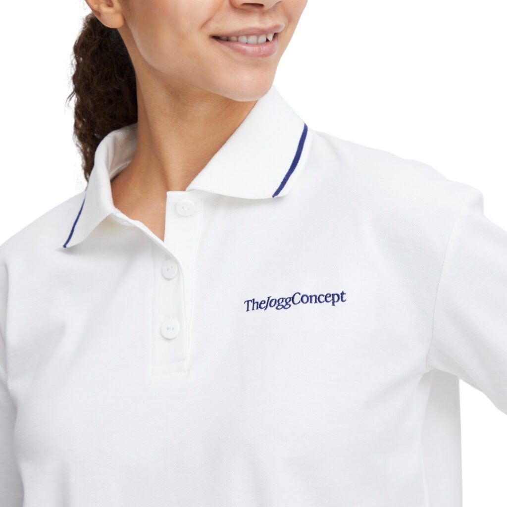 TheJoggConcept JCSAFIO Polo - White/Blue - immagine 3