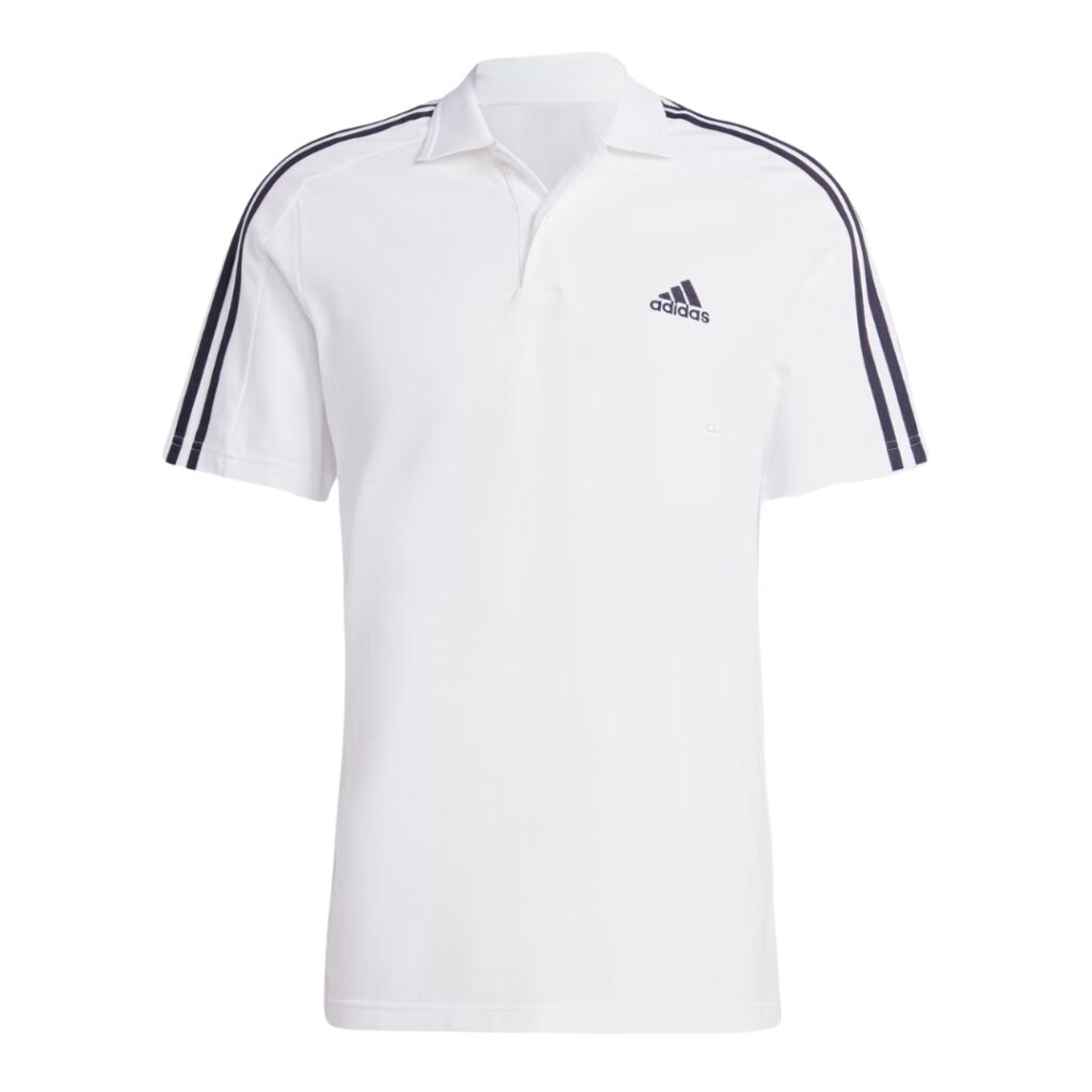 Adidas Polo 3-Stripes In Picqué - White/Black - immagine 5