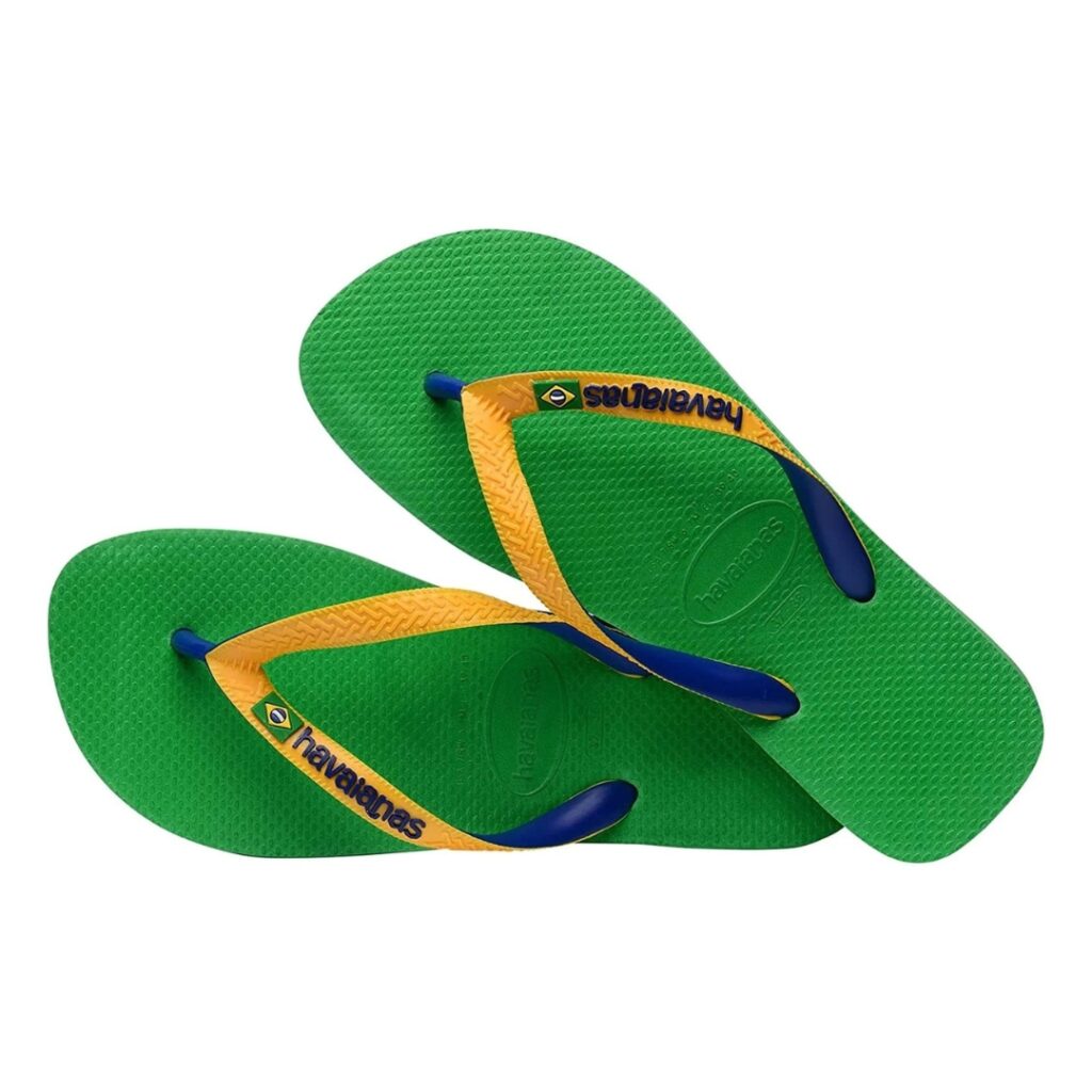 Havaianas BRASIL MIX - Leaf Green/Marine Blue