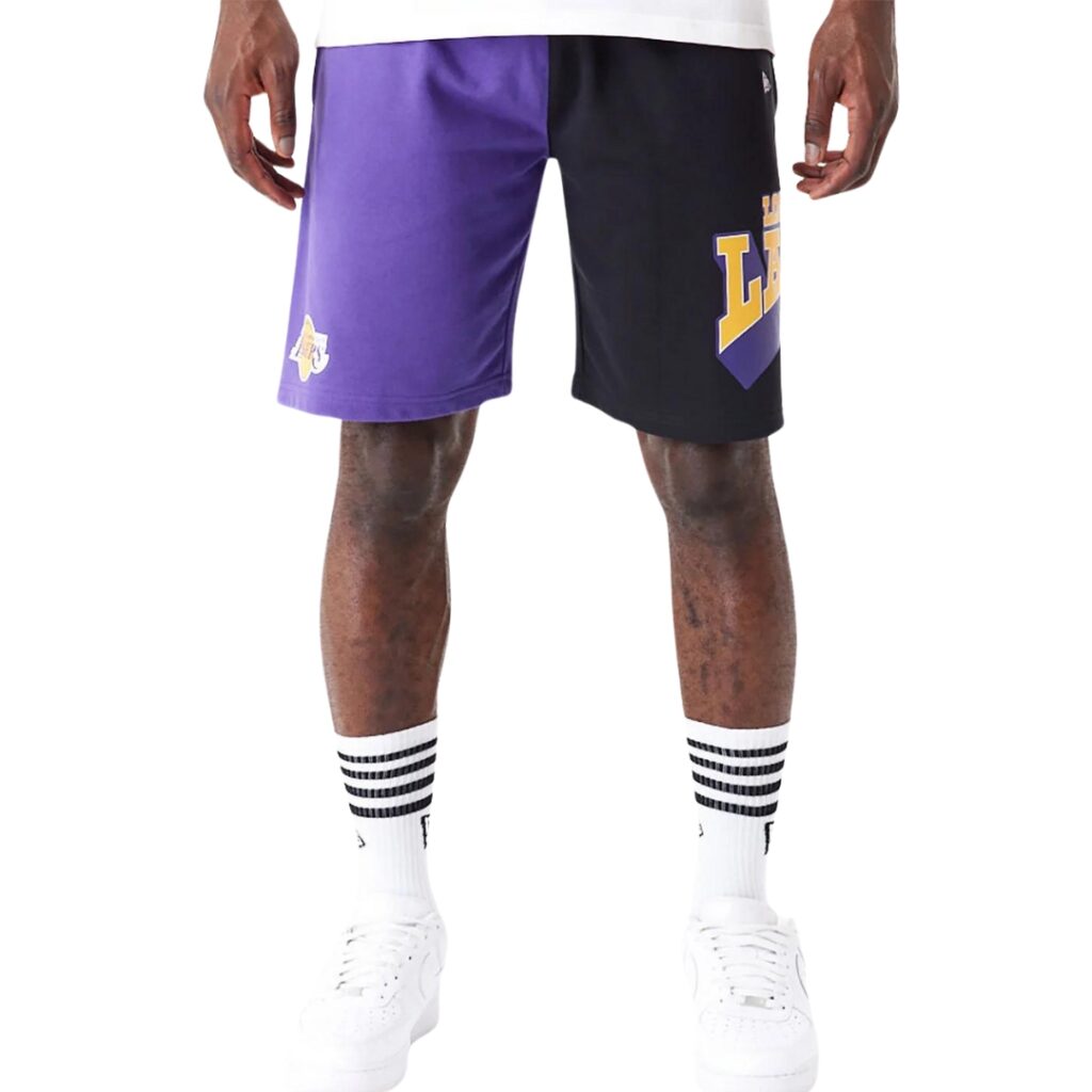 New Era Pantaloncini LA Lakers NBA Graphic - Purple/Black - immagine 2