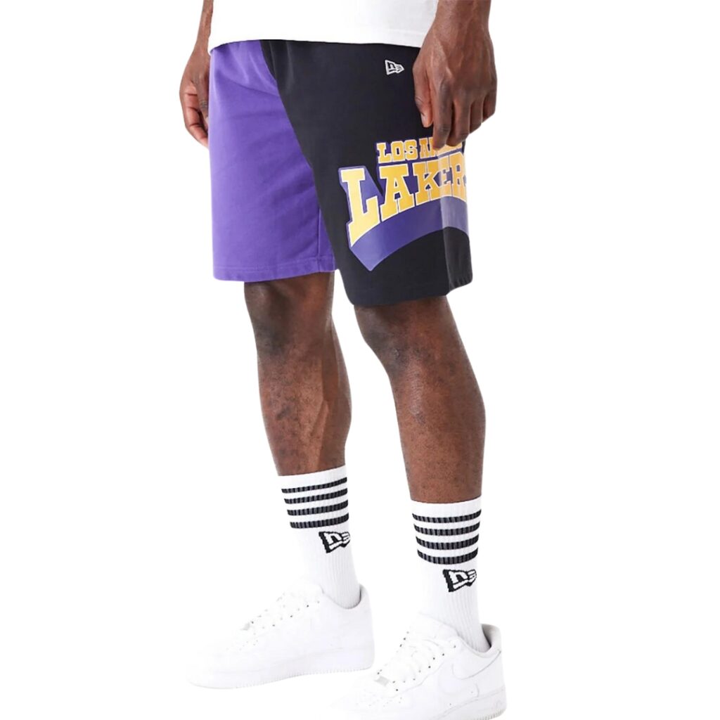 New Era Pantaloncini LA Lakers NBA Graphic - Purple/Black - immagine 3