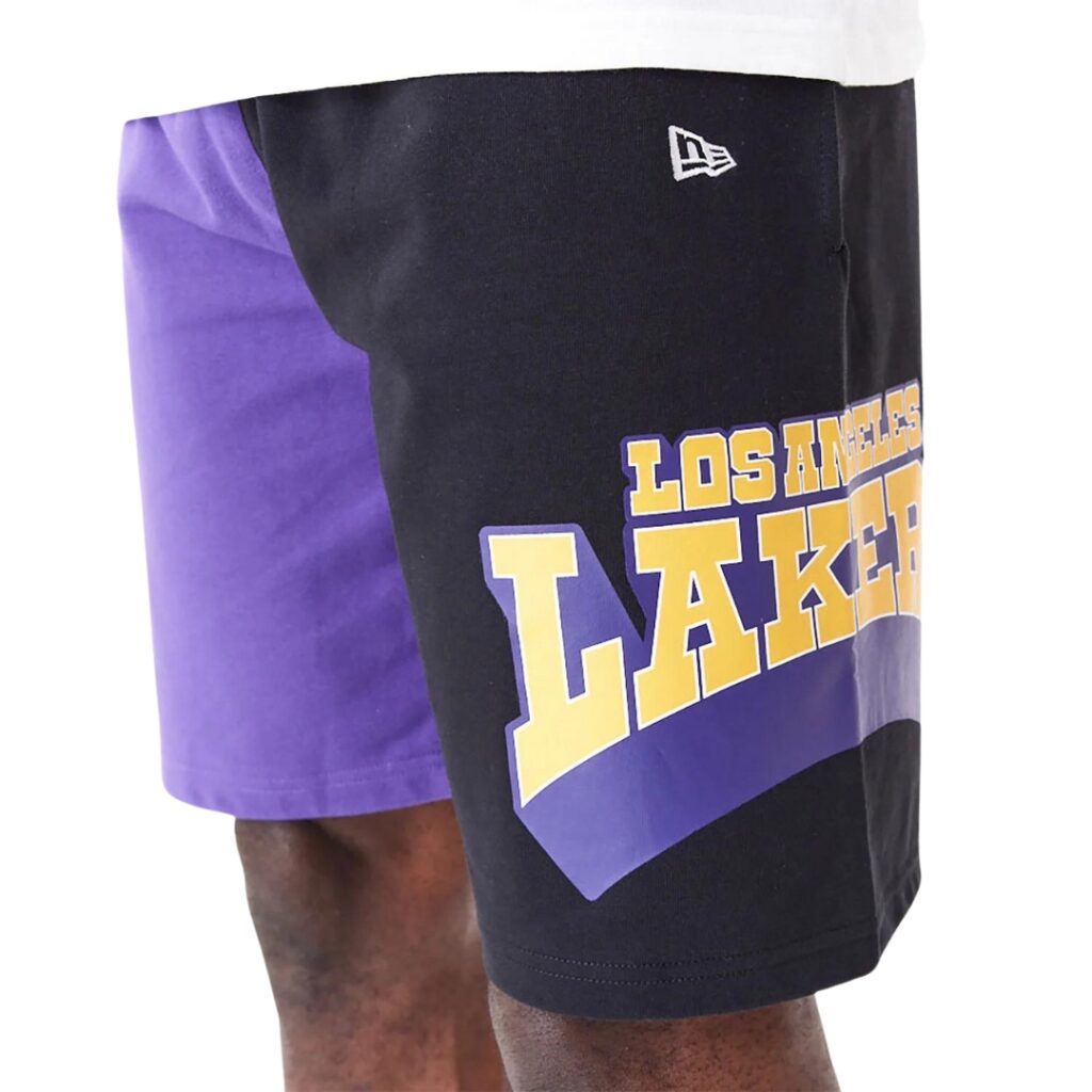 New Era Pantaloncini LA Lakers NBA Graphic - Purple/Black - immagine 4
