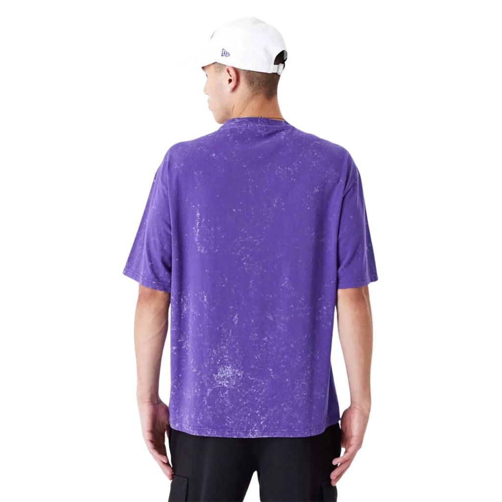 New Era T-Shirt Oversize LA Lakers Washed - Purple - immagine 5