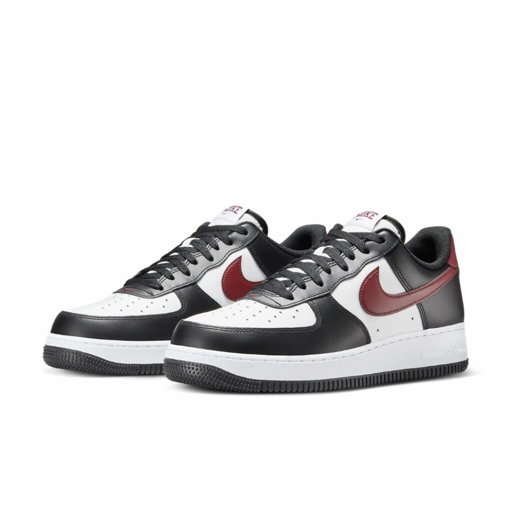 Nike Air Force 1 '07 - Black/White/Dark Team Red - immagine 2