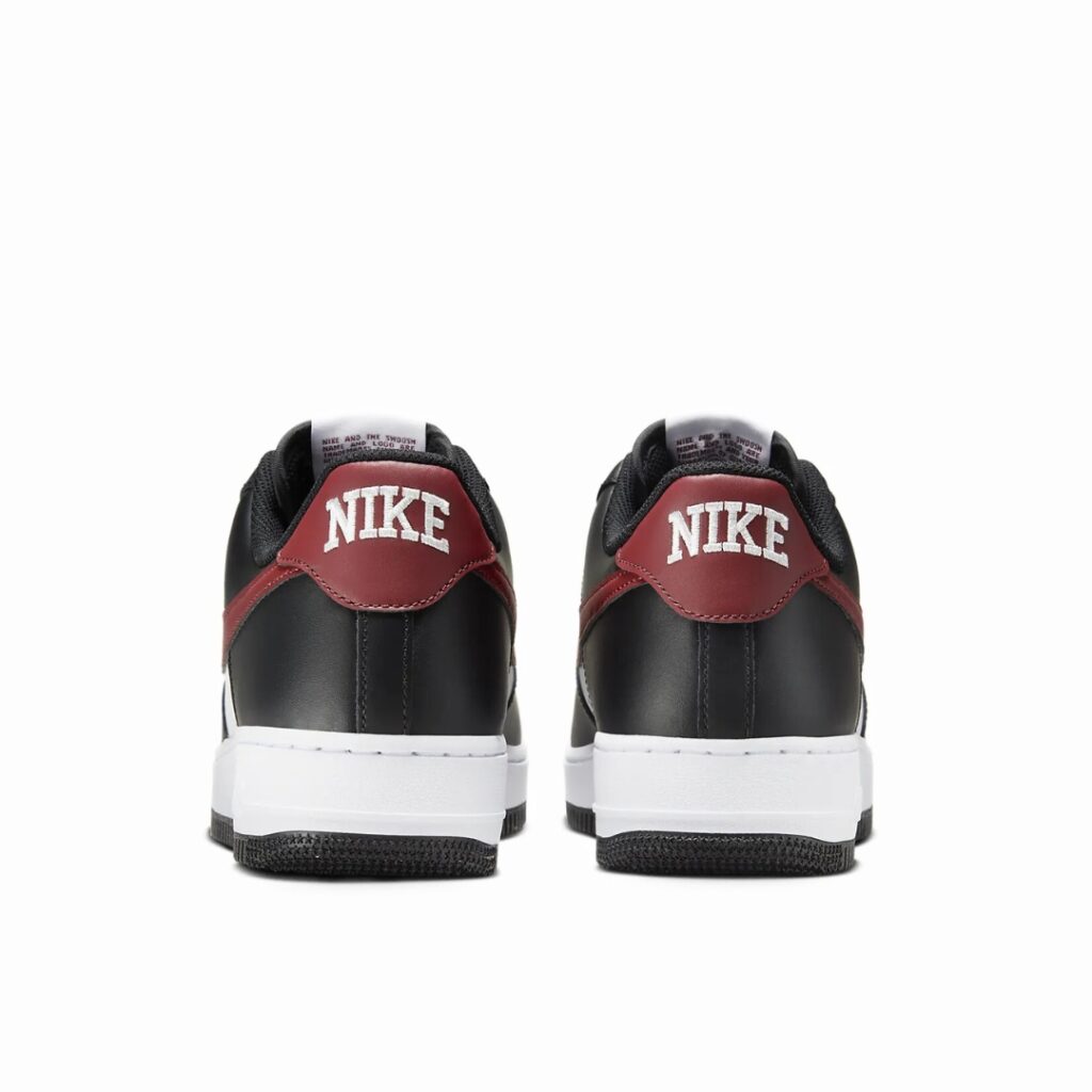 Nike Air Force 1 '07 - Black/White/Dark Team Red - immagine 3