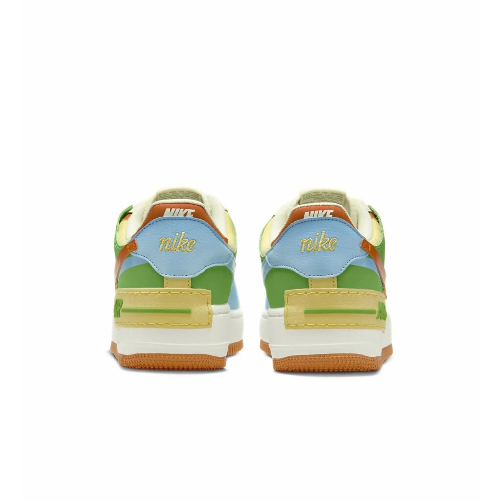 Nike Air Force 1 Shadow - Coconut Milk/Aquarius Blue/Saturn Gold/Monarch - immagine 4