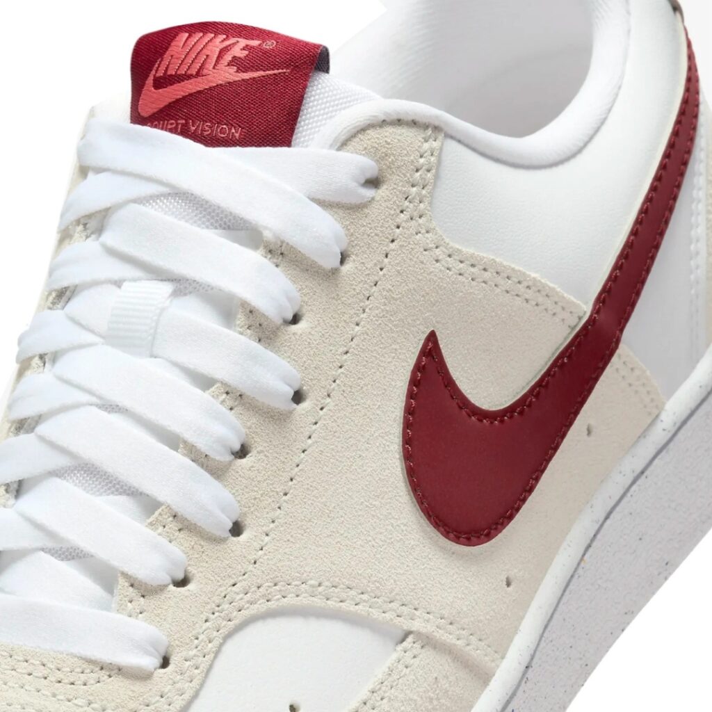 Nike Court Vision Low - White/Team Red/Adobe - immagine 5