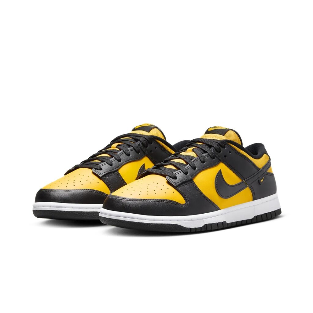 Nike Dunk Low - Black/White/University Gold - immagine 2