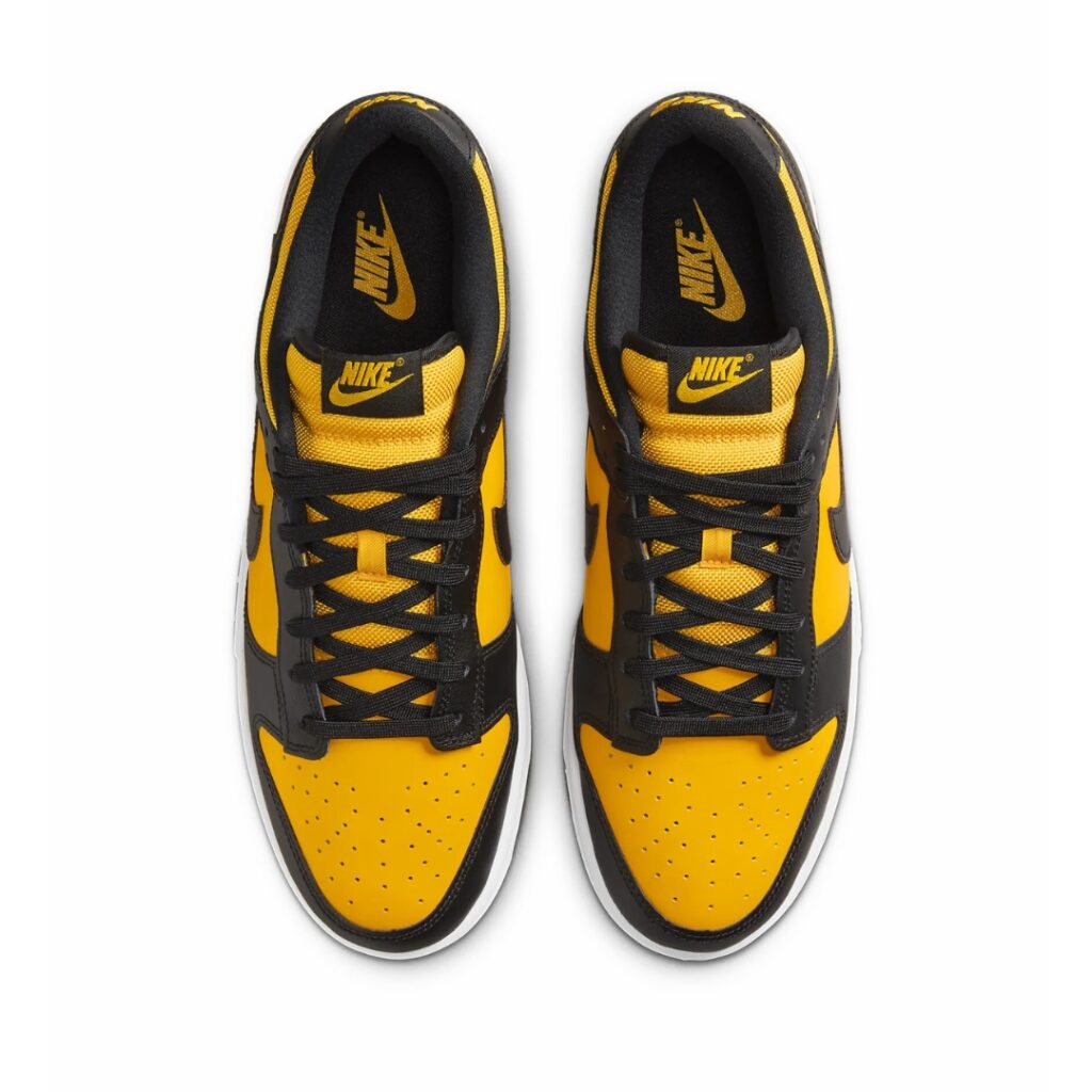 Nike Dunk Low - Black/White/University Gold - immagine 3