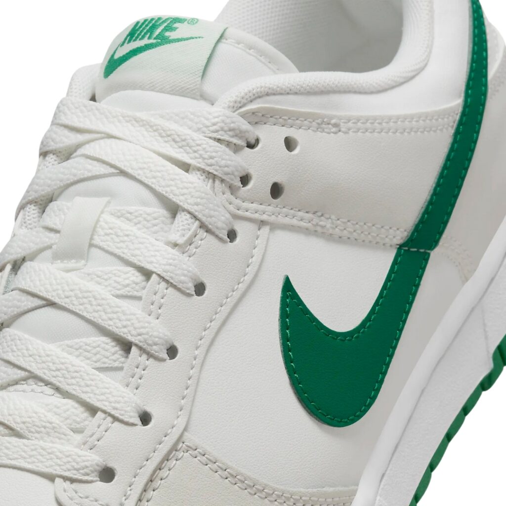 Nike Dunk Low Retro - Summit White/Platinum Tint//Malachite - immagine 4