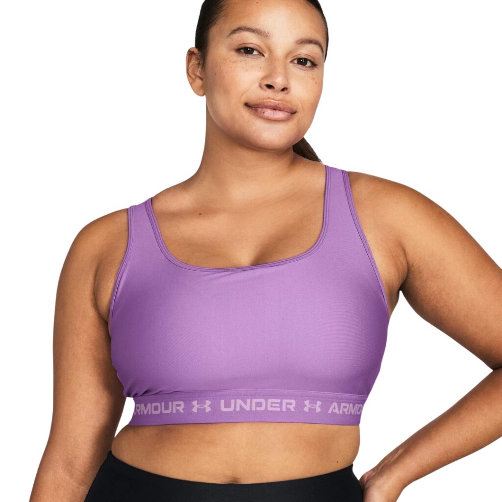 Under Armour Reggiseno sportivo Crossback - Black/Astro Pink - immagine 3
